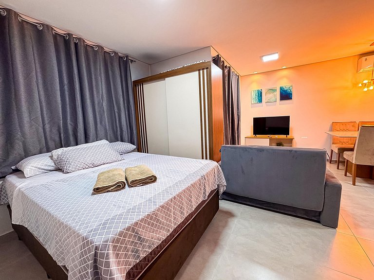 Studio/Flat Completo - ótima localização