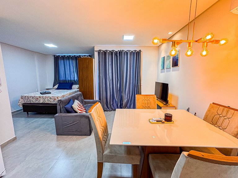 Studio/Flat Completo - ótima localização