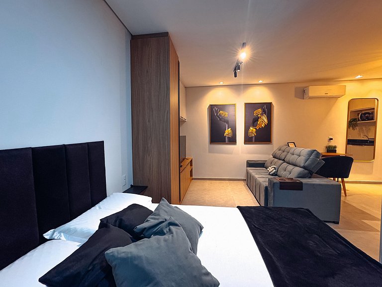 Flat aconchegante, ótima localização/ com piscina