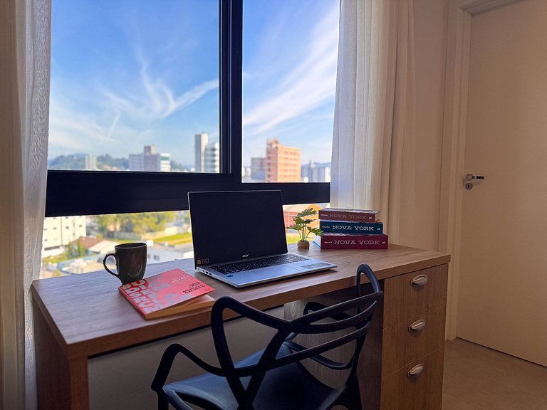 Studio Completo com Garagem | Ar-cond | Wi-Fi