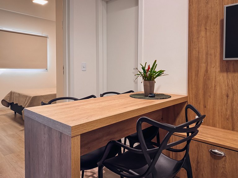 Flat moderno 1 quarto | Perto da Unifebe