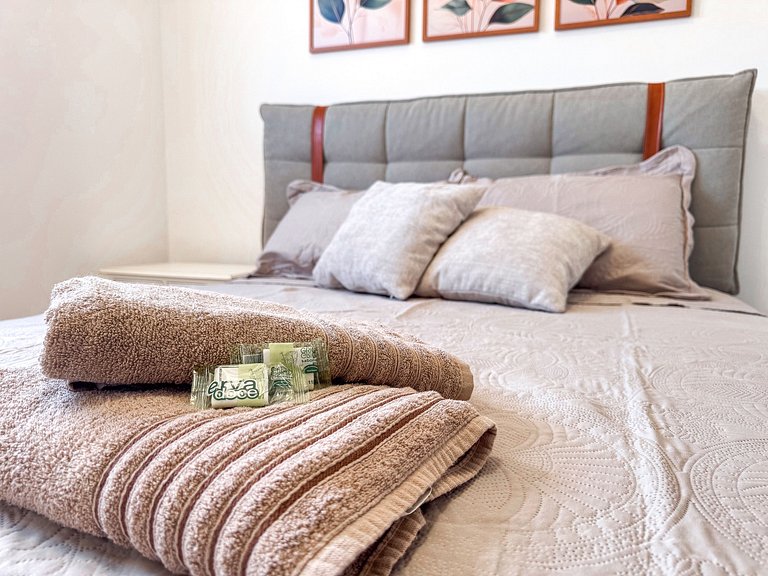 Flat moderno 1 quarto | Perto da Unifebe