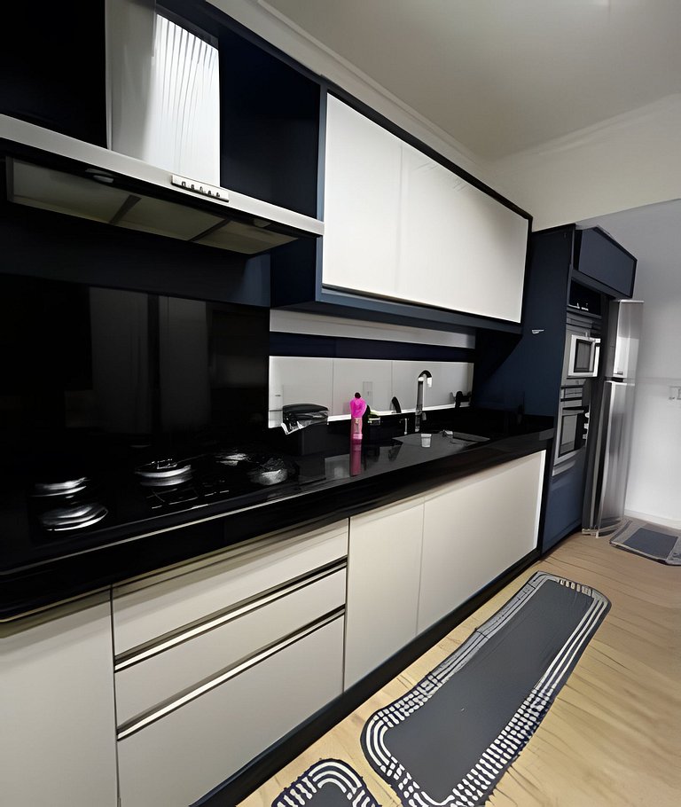 Apto completo p/ até 5 pessoas – perto do Centro