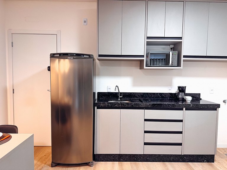Apto de 1 Quarto | 4 pessoas| churrasqueira
