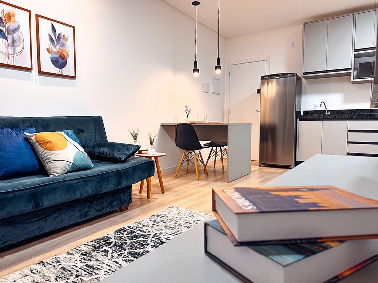 Apto de 1 Quarto e sofa cama | até 4 Pessoas