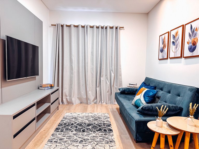 Apto de 1 Quarto | 4 pessoas| churrasqueira