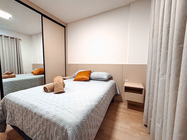 Apto de 1 Quarto | 4 pessoas| churrasqueira