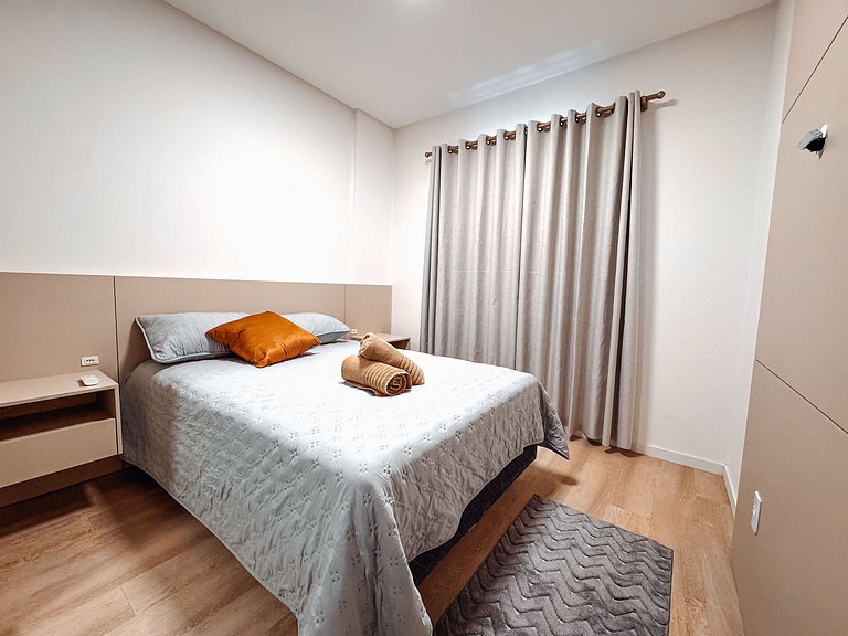 Apto de 1 Quarto | 4 pessoas| churrasqueira