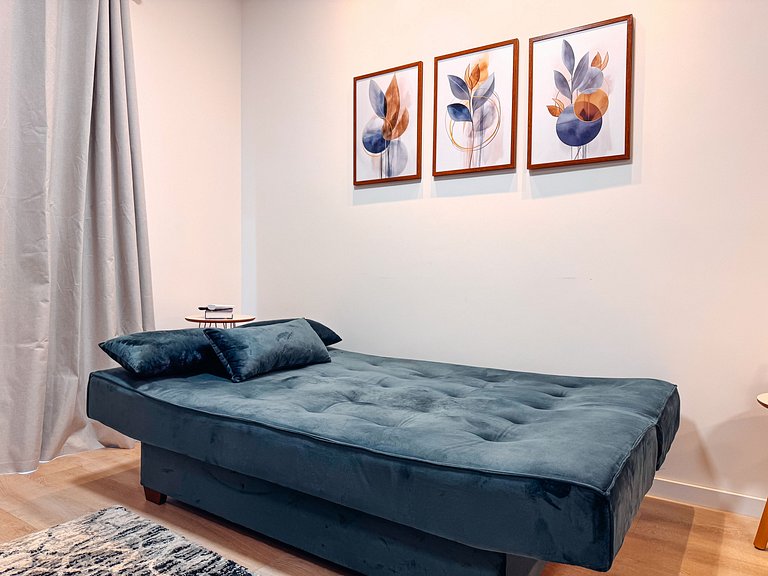 Apto de 1 Quarto | 4 pessoas| churrasqueira