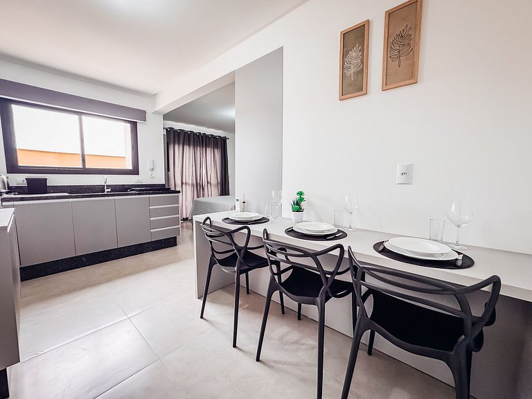 Studio Novo e Completo Próx. faculdade e shoppings