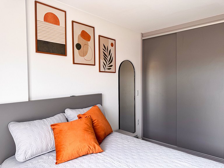 Studio Novo e Completo Próx. faculdade e shoppings