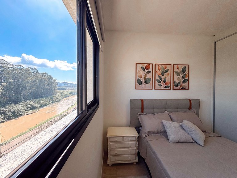 Flat moderno 1 quarto | Perto da Unifebe