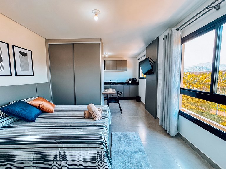 Studio confortável para 2 pessoas perto da FIP