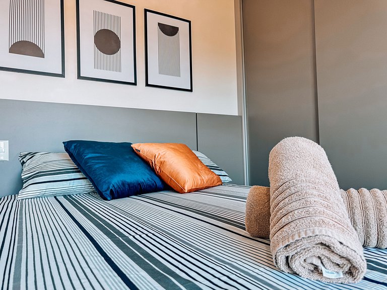 Studio confortável para 2 pessoas perto da FIP