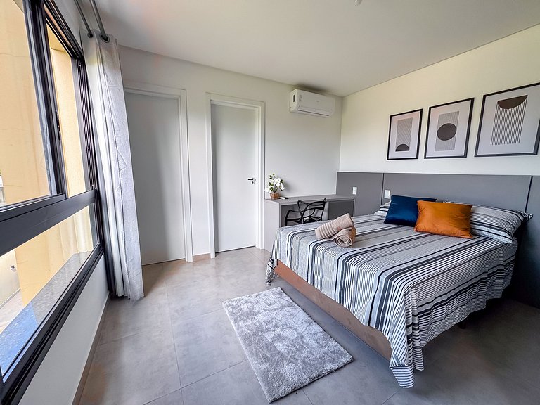 Studio confortável para 2 pessoas perto da FIP