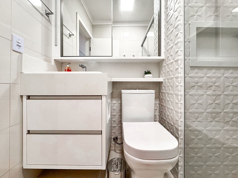 Apto com 2 quartos- a 5 minutos do centro