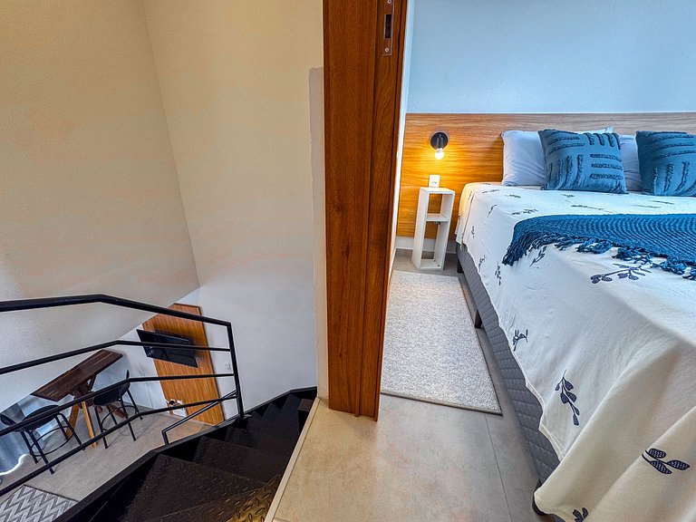 Flat completo no centro para até 4 pessoas