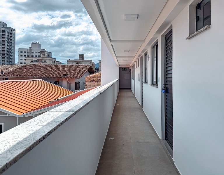 Flat completo no centro para até 4 pessoas