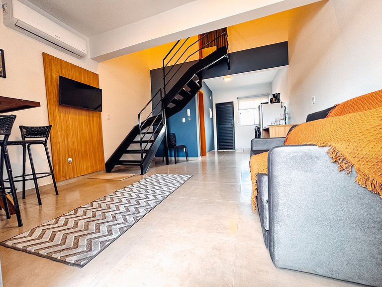 Flat completo no centro para até 4 pessoas