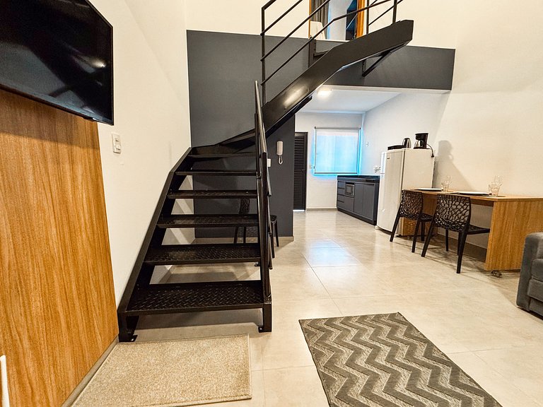 Flat completo no centro para até 4 pessoas