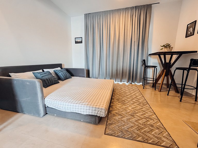 Flat completo no centro para até 4 pessoas