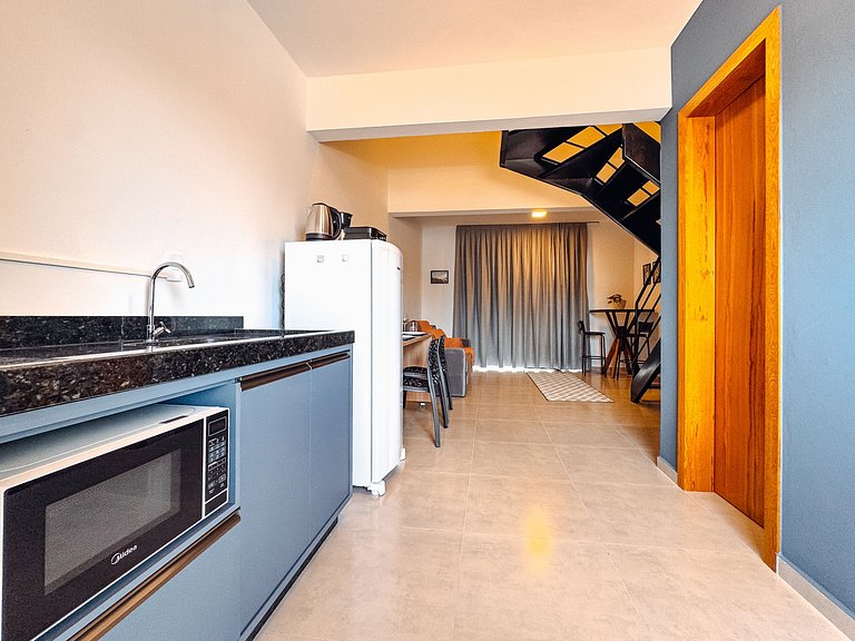 Flat completo no centro para até 4 pessoas