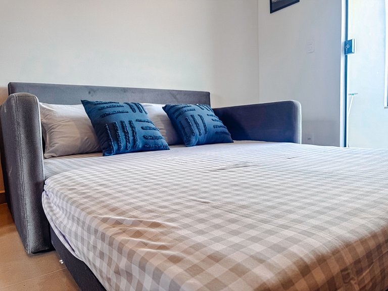 Flat completo no centro para até 4 pessoas