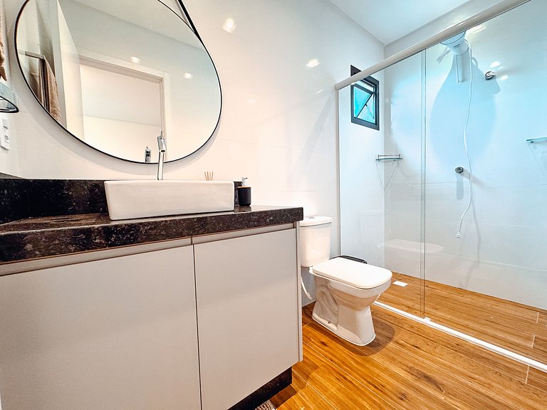 Flat moderno com churrasqueira próximo à Unifebe