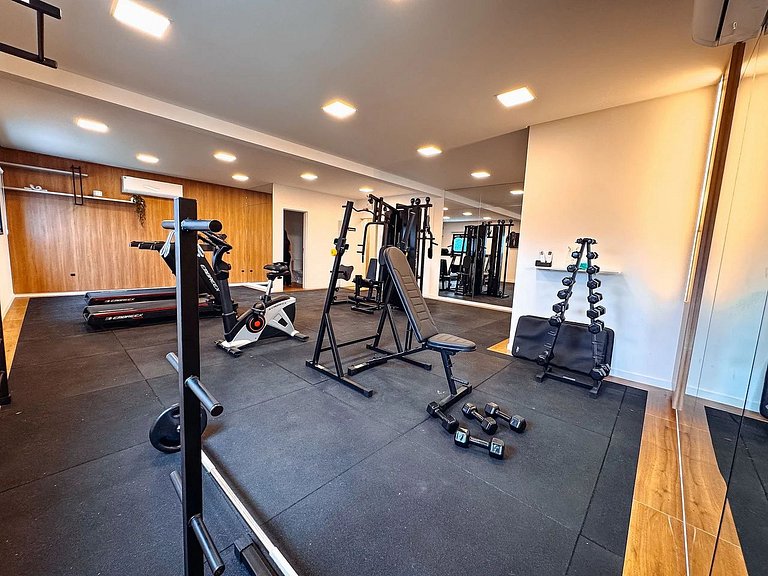 Apto com 1 quarto e sacada com churrasqueira