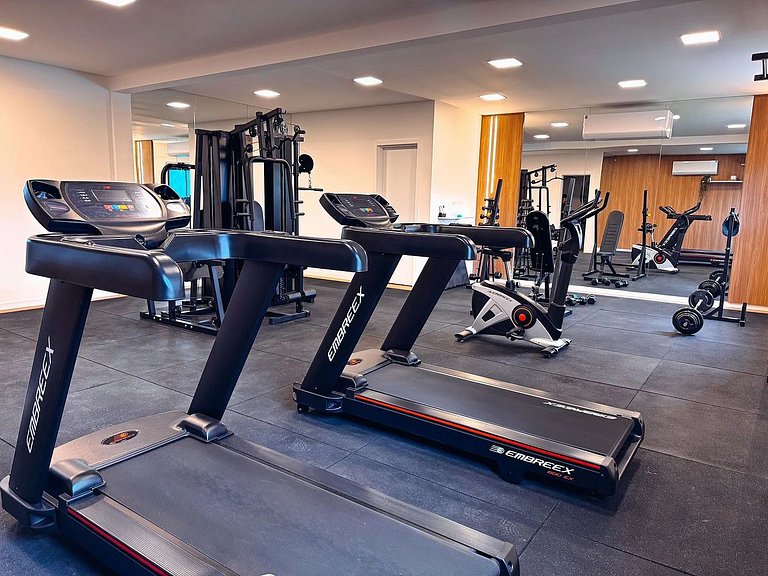 Apto com 1 quarto e sacada com churrasqueira