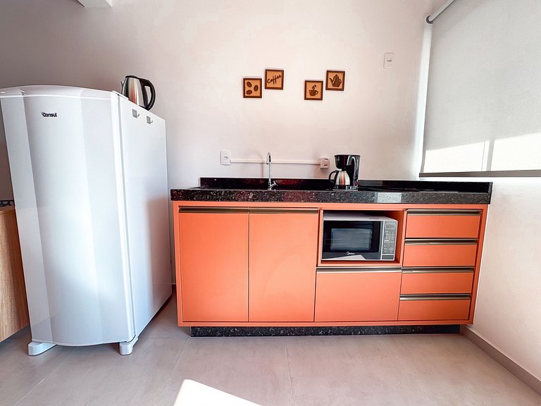 Centro | Loft para até 4 pessoas com vaga garagem