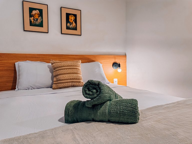 Centro | Loft para até 4 pessoas com vaga garagem