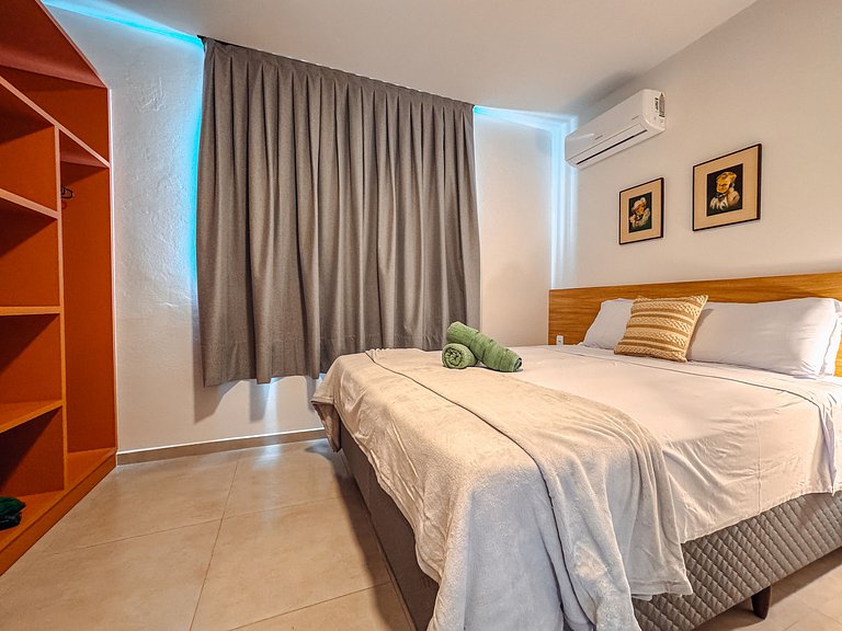 Centro | Loft para até 4 pessoas com vaga garagem