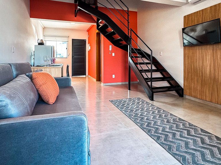 Centro | Loft para até 4 pessoas com vaga garagem