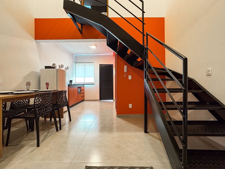 Centro | Loft para até 4 pessoas com vaga garagem