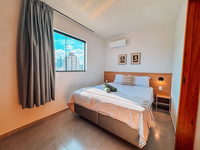 Centro | Loft para até 4 pessoas com vaga garagem