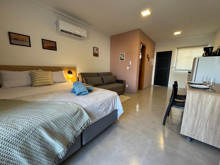 Apto Centro p/ 4 | varanda + garagem