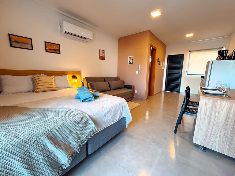 Apto Centro p/ 4 | varanda + garagem