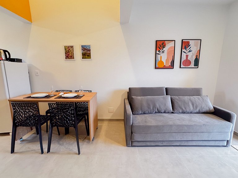 Centro: Flat p/ 4 pessoas + Wifi + Vaga