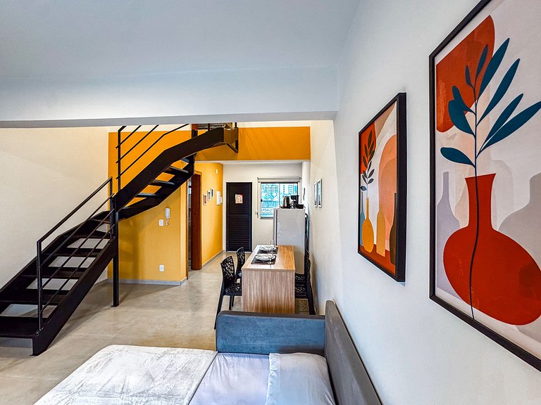Centro: Flat p/ 4 pessoas + Wifi + Vaga
