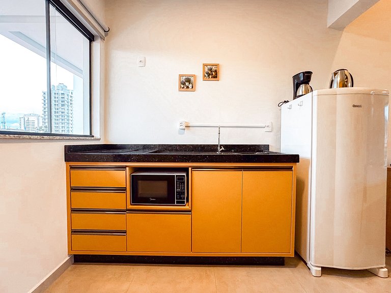 Centro: Flat p/ 4 pessoas + Wifi + Vaga