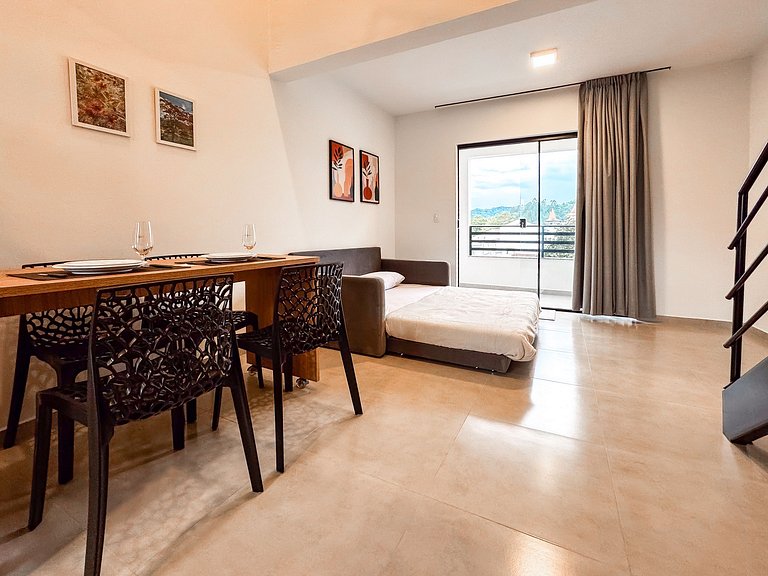Centro: Flat p/ 4 pessoas + Wifi + Vaga