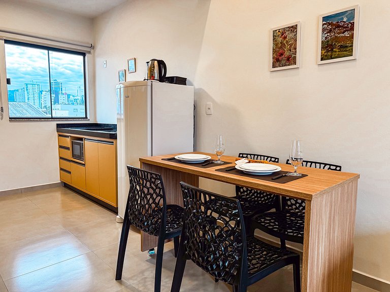 Centro: Flat p/ 4 pessoas + Wifi + Vaga
