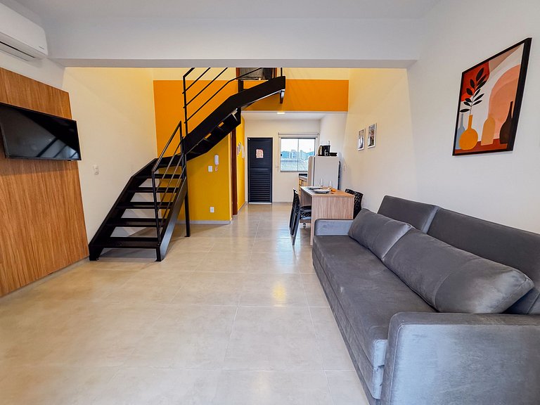 Centro: Flat p/ 4 pessoas + Wifi + Vaga