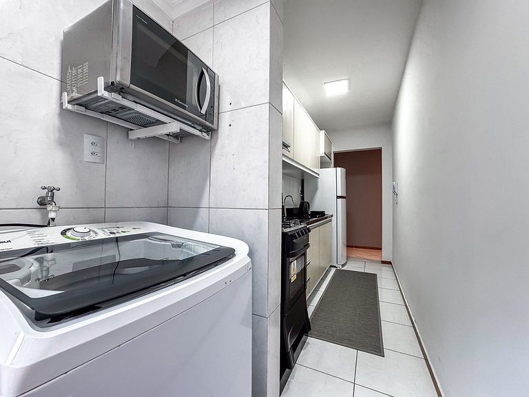 Centro Brusque | 2 Quartos com churrasq e ar cond