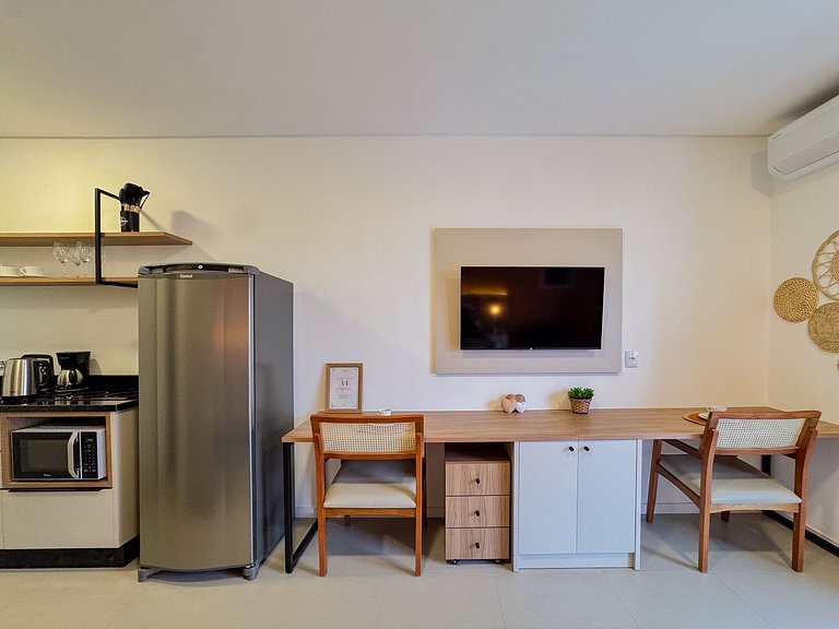 Flat para 2 | Garagem + lavanderia