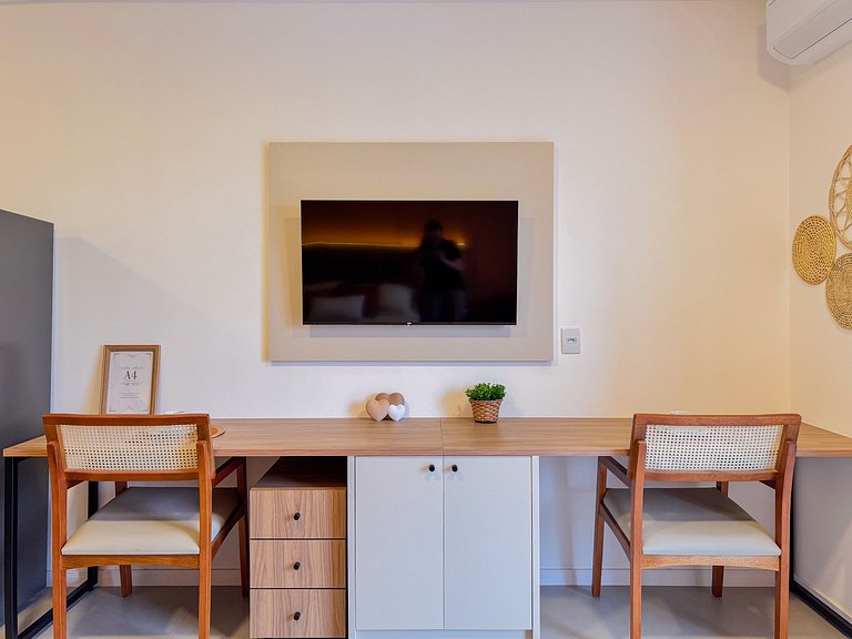 Flat para 2 | Garagem + lavanderia