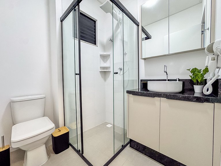 Flat para 2 | Garagem + lavanderia
