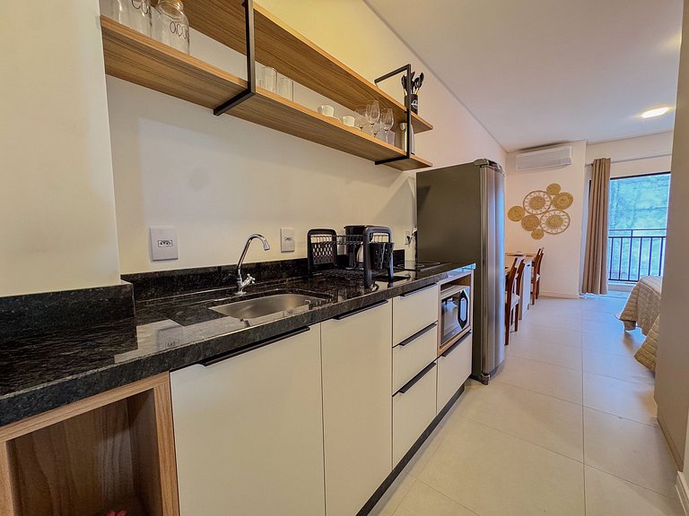 Flat para 2 | Garagem + lavanderia