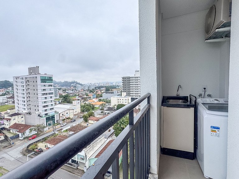 Flat acolhedor com garagem em Brusque